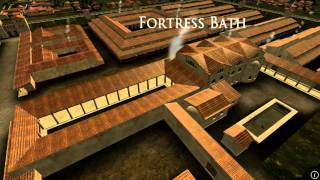 Animation of ancient Roman Fort in Caerleon Wales [upl. by Bernardine]