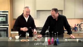 How to make a frappé coffee using an aerolatte milk frother [upl. by Hildick]