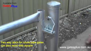 Gate Latch 2 way for round pipe and square [upl. by Hobart]