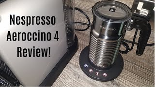 Nespresso Aeroccino 4 Milk Frother Review  Worth upgrading from the Aeroccino 3 [upl. by Ihsoyim296]