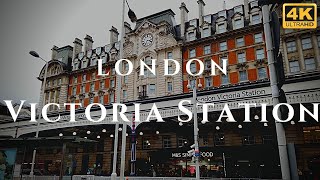 London Victoria Station Walk Through England 4K [upl. by Redep]