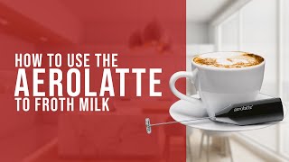 How To Use the AeroLatte To Froth Milk [upl. by Fasta]