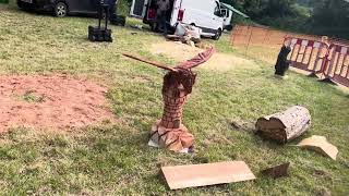 A fabulous range of wooden sculpture at Caerleon festival 2024 [upl. by Keele]