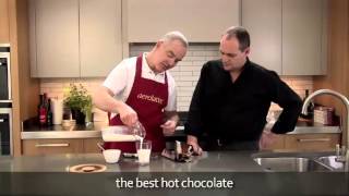 How to make a hot chocolate using an aerolatte milk frother [upl. by Kristian]