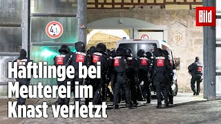 Gefängnismeuterei Polizei stürmt Knast in Thüringen  JVA Untermaßfeld [upl. by Anitra]